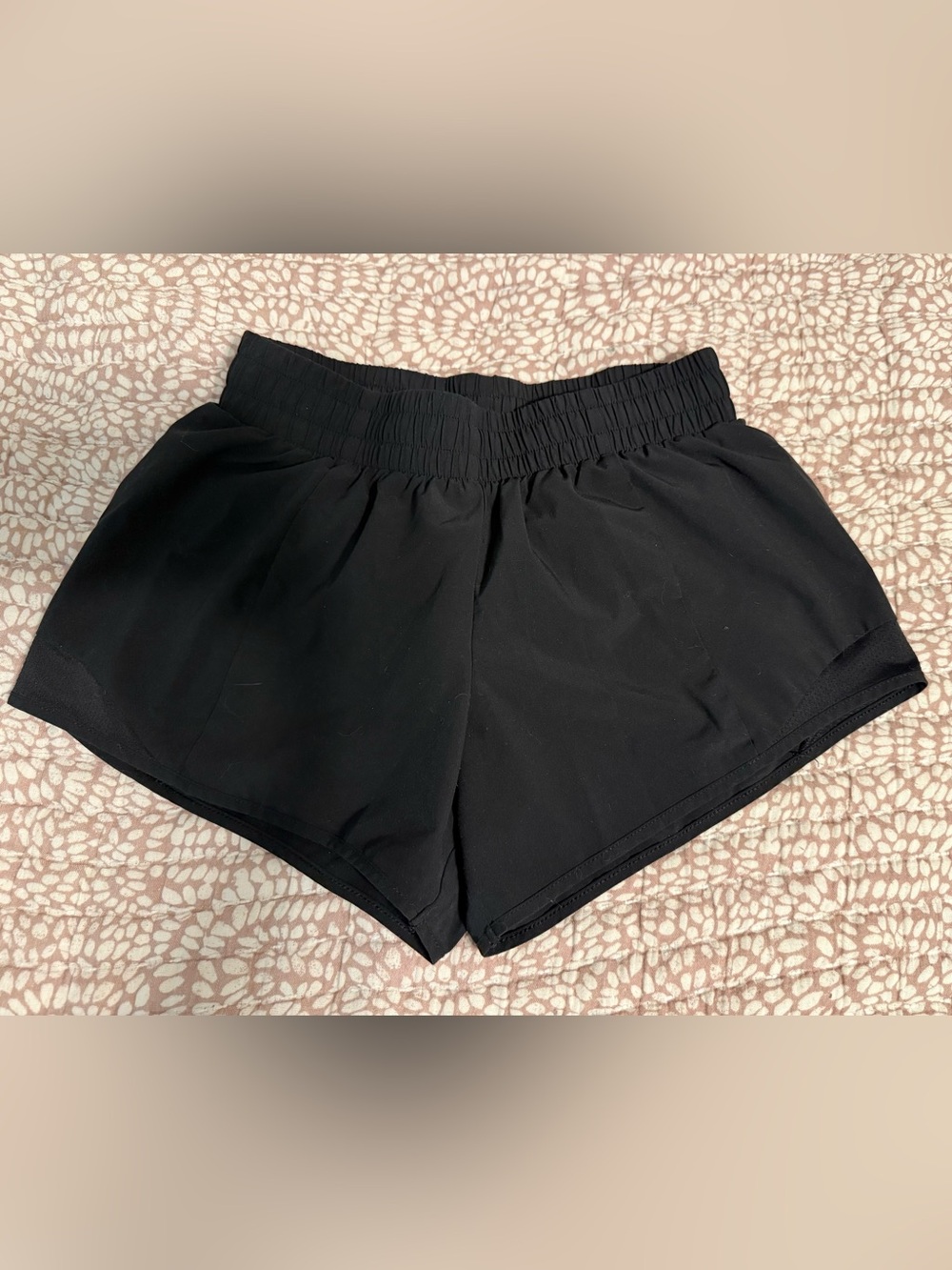 Athletic works girls black shorts size large (10-12)